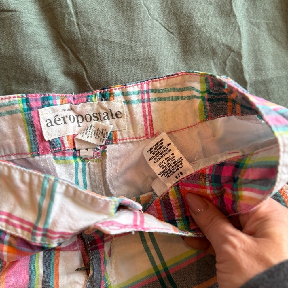 Aeropostale Red and Pink Bermudas Casual Cotton - Picture 3 of 4